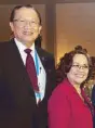  ??  ?? George Barcelon and DTI Undersecre­tary Zenaida Maglaya