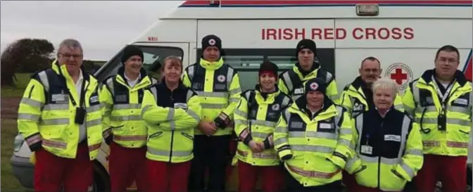  ??  ?? Members of Enniscorth­y Red Cross.