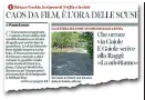  ??  ?? L’articolo del direttore Paolo Ermini sul «Corriere Fiorentino» di ieri