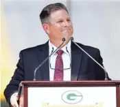  ?? SARAH KLOEPPING / USA TODAY NETWORK-WISCONSIN ?? Packers general manager Brian Gutekunst said he waited until after drafting Jordan Love to call Aaron Rodgers.