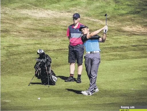  ?? PHOTO: SUPPLIED ?? Fine form . . . Parker Aluesi, watched by his father, Mike, plays the game he loves.