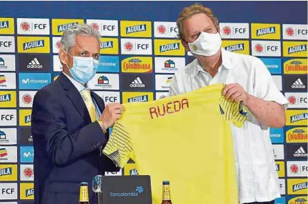  ?? EFE ?? Reinaldo Rueda asumió ayer como el nuevo entrenador de la selección Colombia. Buscar clasificar al país al Mundial de la Fifa 2022.