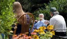  ?? Carolyn Kaster/ Associated Press ?? Democratic presidenti­al candidate Joe Biden speaks during an event with local union members in the backyard of a home in Lancaster, Pa., on Monday.