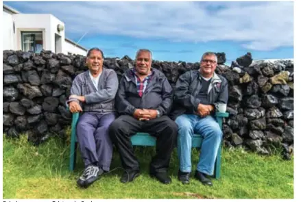  ?? FOTO CHRISTIAN CLAUWERS ?? Drie inwoners van Tristan da Cunha.