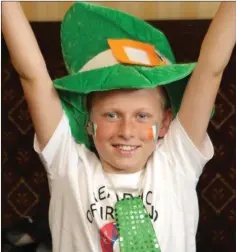  ??  ?? Aaron Griffiths who was cheering on Ireland watching the Euro 2016 game against France at the Ardmore, Main Street, Bray.