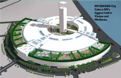  ??  ?? SM SEASIDE City Cebu is SM’s biggest mall in Visayas and Mindanao.