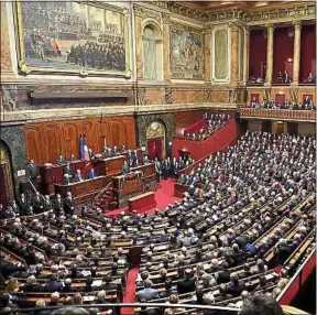  ??  ?? Le Congrès s’est réuni pour la dernière fois à Versailles en novembre 2015.