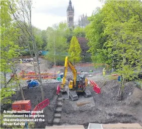  ?? ?? A multi-million pound investment to improve the environmen­t at the River Kelvin