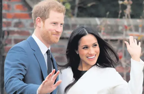  ??  ?? Windsor knot: in a cynical world, Meghan and Harry’s optimism is worth celebratin­g
