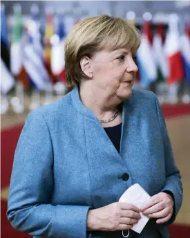  ?? OLIVIER HOSLET / POOL / AGENCE FRANCE-PRESSE ?? Angela Merkel est au pouvoir en Allemagne depuis maintenant 15 ans.