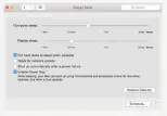  ??  ?? Putting hard disks to sleep when possible saves energy, but this has been reported to cause problems with USB devices on some Macs.