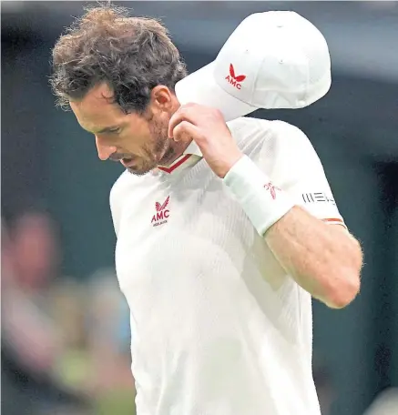  ?? ?? Two-time champion Andy Murray took exception to Wimbledon being dubbed just an exhibition event.