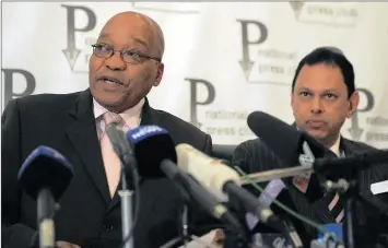  ??  ?? President Jacob Zuma with Yusuf Abramjee.