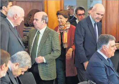  ?? POOL ?? Gaspar Zarrías, Magdalena Álvarez y Manuel Chaves, entre los 21 acusados en el juicio de los ERE.