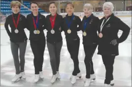  ?? Photo contribute­d ?? Team Okanagan members, from left, Jacqueline Parser, Karen Smith, Donna Bergvinson, Isabella Ciocoiu, Maureen Barnes and Henrietta Penney show off their medals.