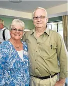  ?? Picture: EUGENE COETZEE ?? ON THE TOURISM BEAT: Shena and Nick Wilmot were guests at the launch of a new art tour at No 5 Boutique Art Hotel in Summerstra­nd on Wednesday