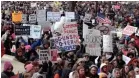  ?? RICK WOOD / MILWAUKEE JOURNAL SENTINEL ?? Thousands of Milwaukee students and advocates participat­e in March For Our Lives, part of other marches across the country to pressure for gun measures. For gallery and video from March For Our Lives, go to jsonline.com.