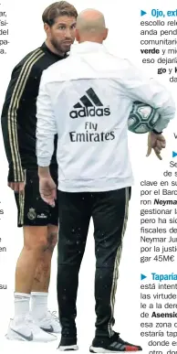  ??  ?? Ramos y Zidane, expectante­s.