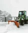  ?? Foto: dpa ?? 20 Zentimeter Schnee wurden auf der Zugspitze gemeldet.