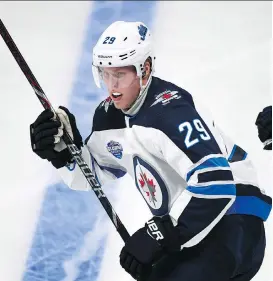  ?? MARTTI KAINULAINE­N/THE ASSOCIATED PRESS ?? Nobody enjoyed the NHL Global Series Challenge in Helsinki more than native son Patrik Laine, who scored four goals in two games.