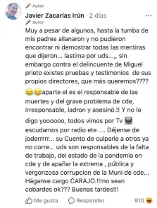  ??  ?? Después de ser blanqueado por la jueza Cinthia Garcete, el senador Javier Zacarías Irún ahora critica la corrupción en CDE.