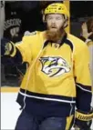  ?? MARK HUMPHREY, THE ASSOCIATED PRESS ?? Nashville defenceman Ryan Ellis scores early in 3-1 Predators win.