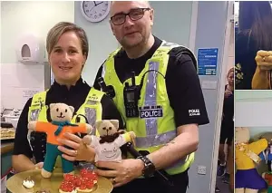  ??  ?? Teddy bear picnic: It’s cakes over crooks in Monifieth, Angus, in June