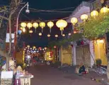  ??  ?? Hoi An is a lantern town. The lanterns decorate the streets and bridges of the old town all year round, not only during Tet.