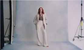  ?? Trousers: Gabriela Hearst ?? Karen Elson: ‘Power is so elusive.’ Photograph: Silvana Trevale/The Guardian. Blazer: Rejinapyo.com. Top: Joostricot, from koibird.com.