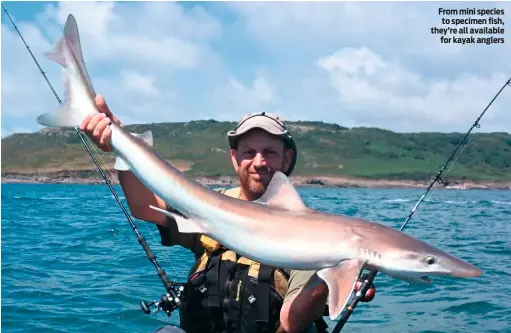  ??  ?? From mini species to specimen fish, they’re all available for kayak anglers