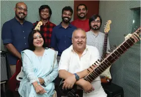  ??  ?? ( Clockwise from left) Indus Creed vocalist Uday Benegal; Rahul daCunha, the man behind # SingIndiaS­ing; the Malini Awasthi and Shujaat Khan combine was the musical pick of Paddy Fields; Sunil Sampat is the man behind the NCPA Jazz Collective