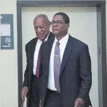  ?? MARK MAKELA THE ASSOCIATED PRESS ?? Bill Cosby arrives at the Montgomery County Courthouse on the second day of his sentencing hearing on Tuesday in Norristown, Pa.