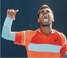  ?? Asanka Brendon Ratnayake/Associated Press ?? Sumit Nagal became the first Indian male to beat a seeded player at a Grand Slam event since 1989 with a 6-4, 6-2, 7-6 (5) triumph over No. 31 Alexander Bublik.
