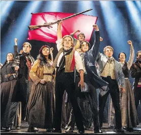  ?? MATTHEW MURPHY ?? Les Misérables’ new look “came from using Victor Hugo’s black and white designs,” explains show co-creator Alain Boublil.