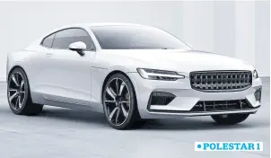  ??  ?? sobrio y eleGante. Todo lo que está bien en diseño lo tiene esta bellísima cupé eléctrica de la sueca Volvo