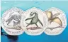  ?? GRAPHIC: ROYAL MINT ?? The design for three new commemorat­ive coins to be issued by the United Kingdom Royal Mint.