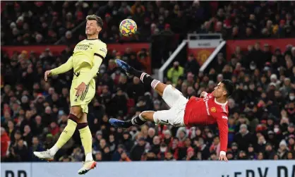  ?? Photograph: Oli Scarff/AFP/Getty Images ?? Ralf Rangnick was not drawn on Cristiano Ronaldo’s role under him at Manchester United.