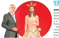  ?? AFP PHOTO ?? SEE FOR YOURSELF
Artist Salustiano Garcia poses for a picture next to the image of Jesus Christ he painted for the official poster of ‘Semana Santa de Sevilla 2024’ in his studio in the city of Bormujos, near the city of Seville, southern Spain, on Monday, Jan. 29, 2024.