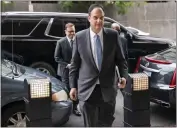  ?? EVAN VUCCI — THE ASSOCIATED PRESS ?? Michael Sussmann, a cybersecur­ity lawyer who represente­d the Hillary Clinton presidenti­al campaign in 2016, arrives at the E. Barrett Prettyman Federal Courthouse in Washington on Monday.