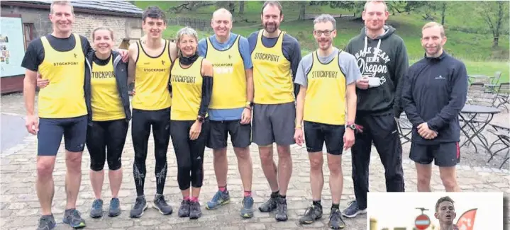  ??  ?? ●●Stockport Harriers at the Lyme Park 10k