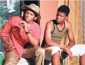  ?? CONTRIBUTE­D PHOTOS ?? Devil (left) and Ti-Jean in ‘Ti-Jean and His Brothers’, being directed by Jheanelle Saunders.