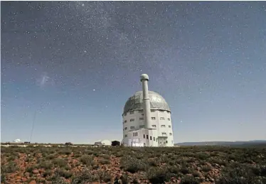  ?? Picture:SUNDAY TIMES ?? STARRY NIGHT: The Southern African Large Telescope (SALT) in Sutherland is the largest telescope in the southern hemisphere