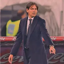  ??  ?? Simone Inzaghi, 41 anni, allenatore della Lazio da aprile 2016