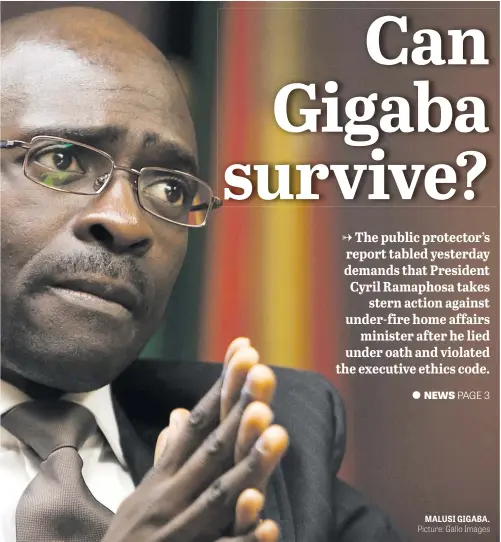  ?? Picture: Gallo Images ?? MALUSI GIGABA.