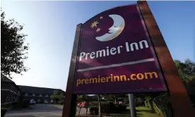  ?? Photograph: Lee Smith/Reuters ?? Whitbread runs 800 Premier Inn hotels and is increasing its target of rooms to 125,000.