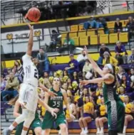  ?? MICHAEL REEVES — FOR DIGITAL FIRST MEDIA ?? West Chester’s Alexis Anderson puts up a shot during Saturday’s game versus Mercyhurst.