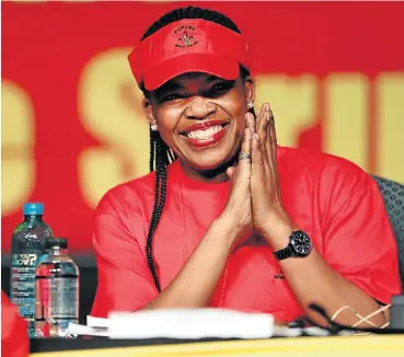  ?? Picture: Thulani Mbele ?? Zingiswa Losi was elected Cosatu’s president this week. She is the first woman to head the labour federation. Losi backed Cyril Ramaphosa to be ANC president last year, but says she is not indebted to him.