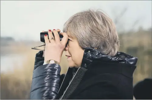  ??  ?? Prime Minister Theresa May at the London Wetland Centre, where she set out her vision for protecting the environmen­t.