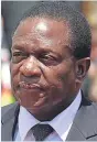  ??  ?? Emmerson Mnangagwa staged a comeback