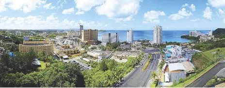  ??  ?? A city call: The Tumon district